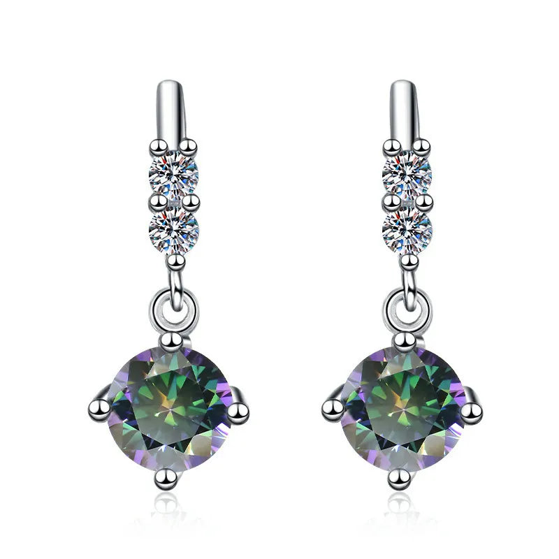 Fashion Moissanite Dangle Earrings