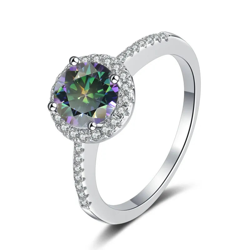 Dazzling 2 Carat Moissanite Ring 925 Silver
