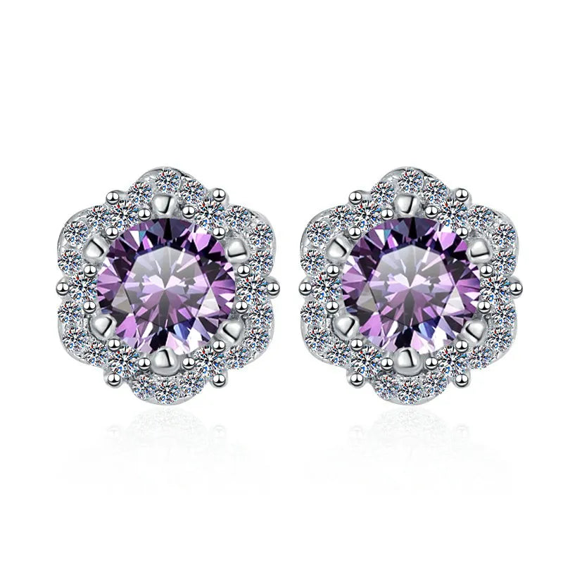Color GRA Moissanite Earrings