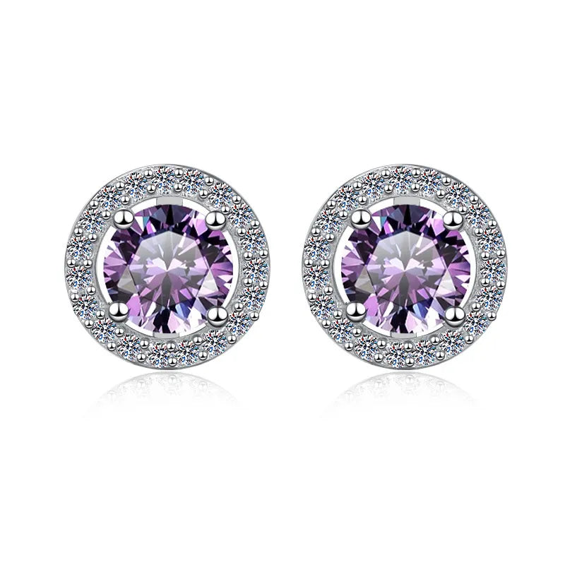 Advanced Blue Moissanite Earrings