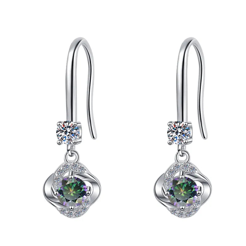 Temperament Moissanite Drop Earrings