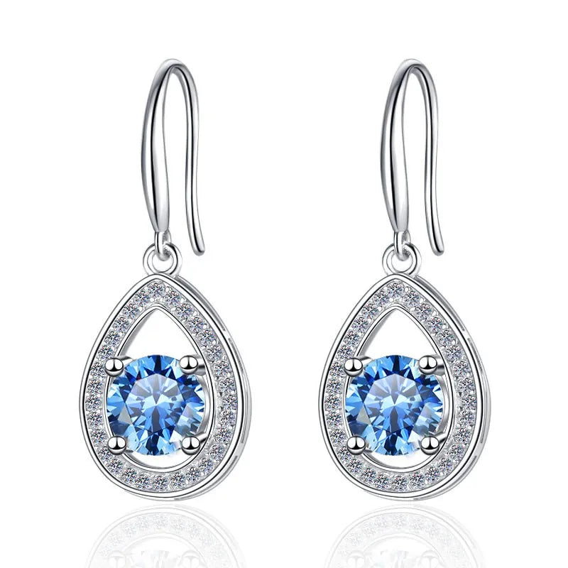 Bague en argent sterling 925 avec moissanite 1 carat 