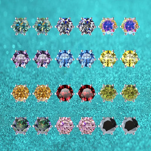 Classic Moissanite Stud Earrings