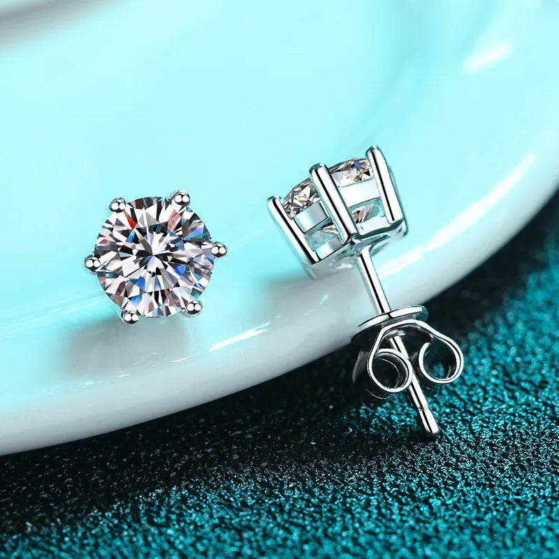 Classic Moissanite Stud Earrings