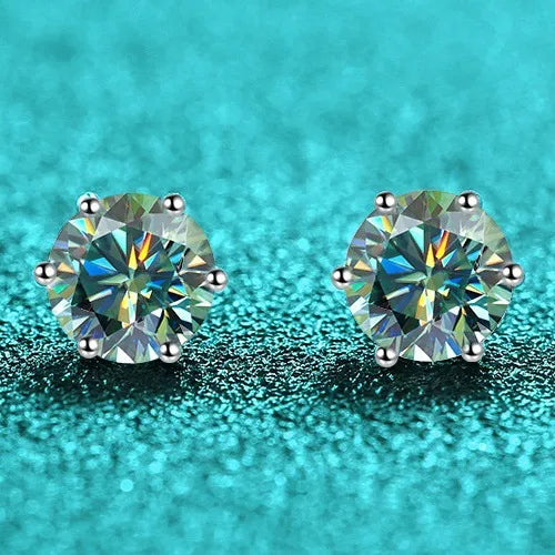 Classic Moissanite Stud Earrings
