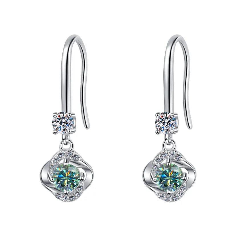 Temperament Moissanite Drop Earrings