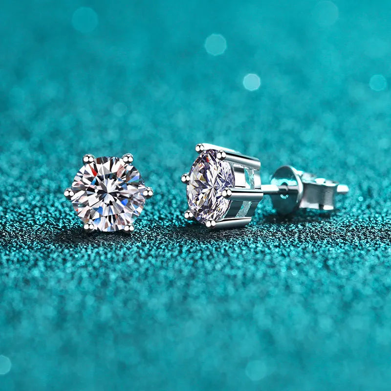 Classic Moissanite Stud Earrings