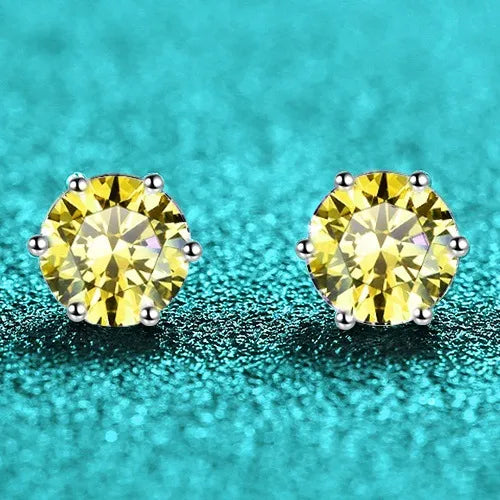 Classic Moissanite Stud Earrings