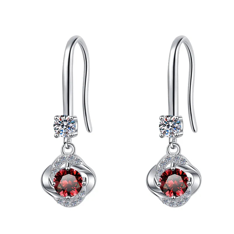 Temperament Moissanite Drop Earrings