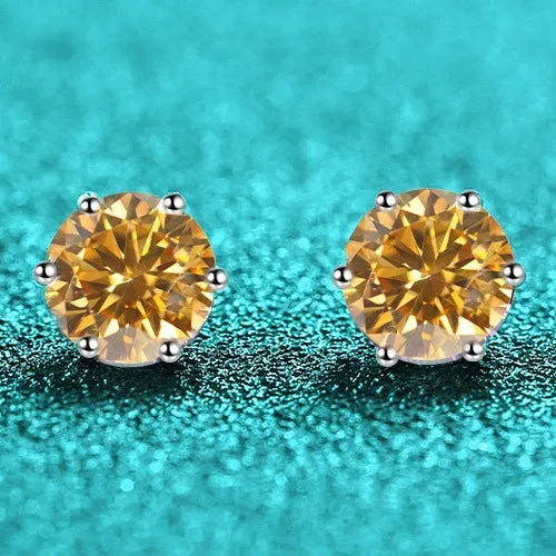 Classic Moissanite Stud Earrings