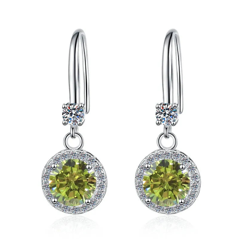 Bague en argent sterling 925 avec moissanite 1 carat 