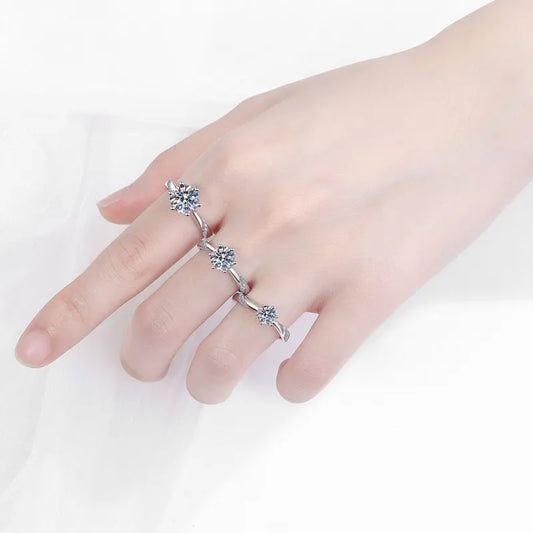Colorful Moissanite Rings for Women